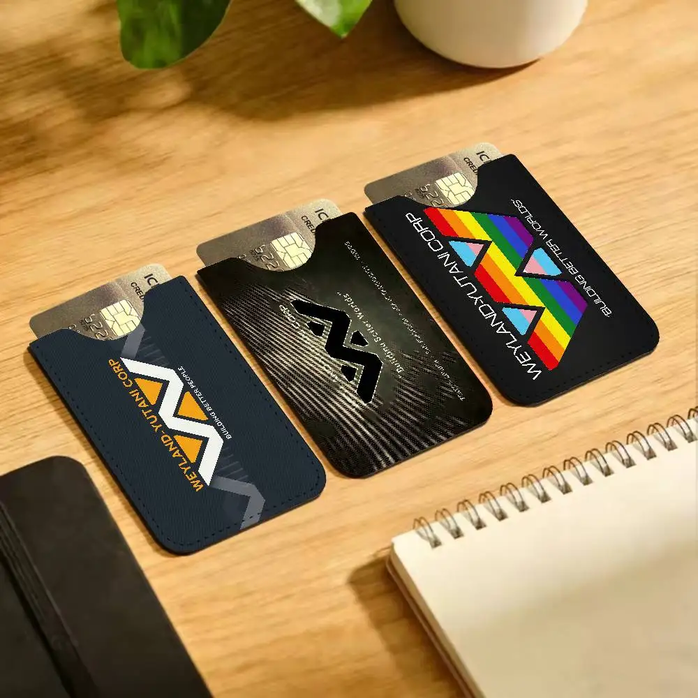 A-Weylands-yutani Microfiber Blanket Credit ID Business Card Holder, Practical Pocket Gift for Outdoor Driving & Daily Use