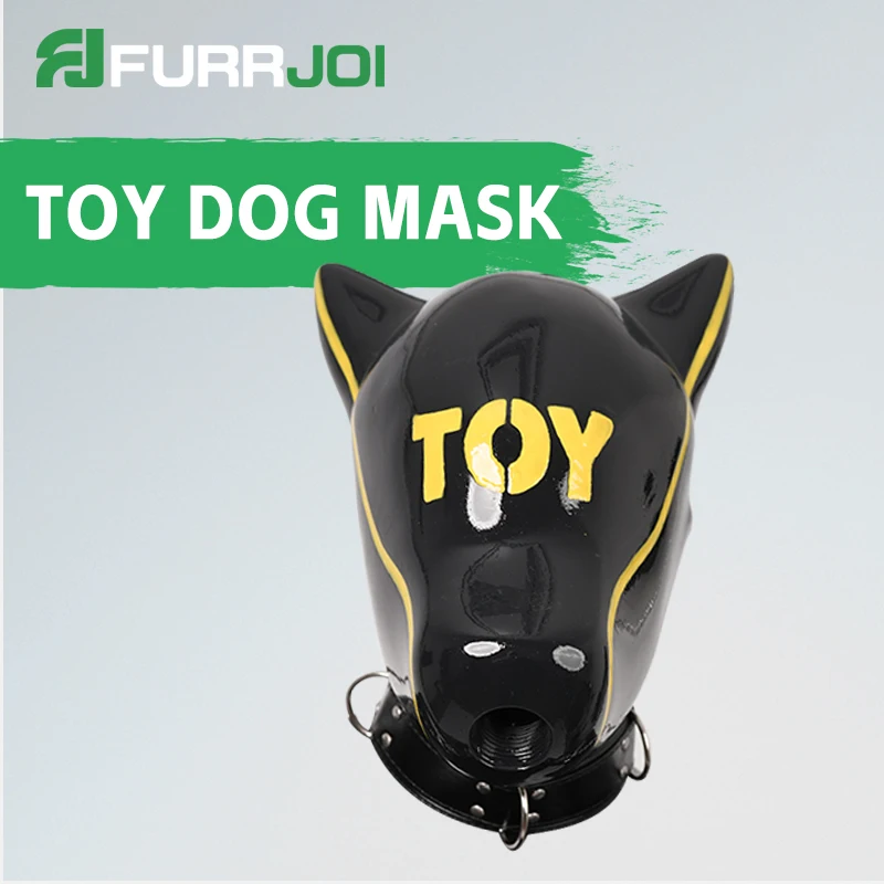 Furrjoi IDO Máscara de silicona para perros con disfraces de cosplay estampados Capucha Múltiples colores Juguetes para la cara de Halloween Equipo realista