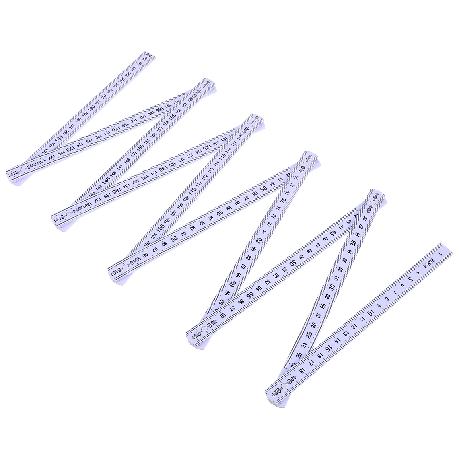 1pc Plastic Folding Ruler Measuring Tool For Carpentry Diy Smooth Hinges Cm Mm Scale Foldable Ruler Wet Environments