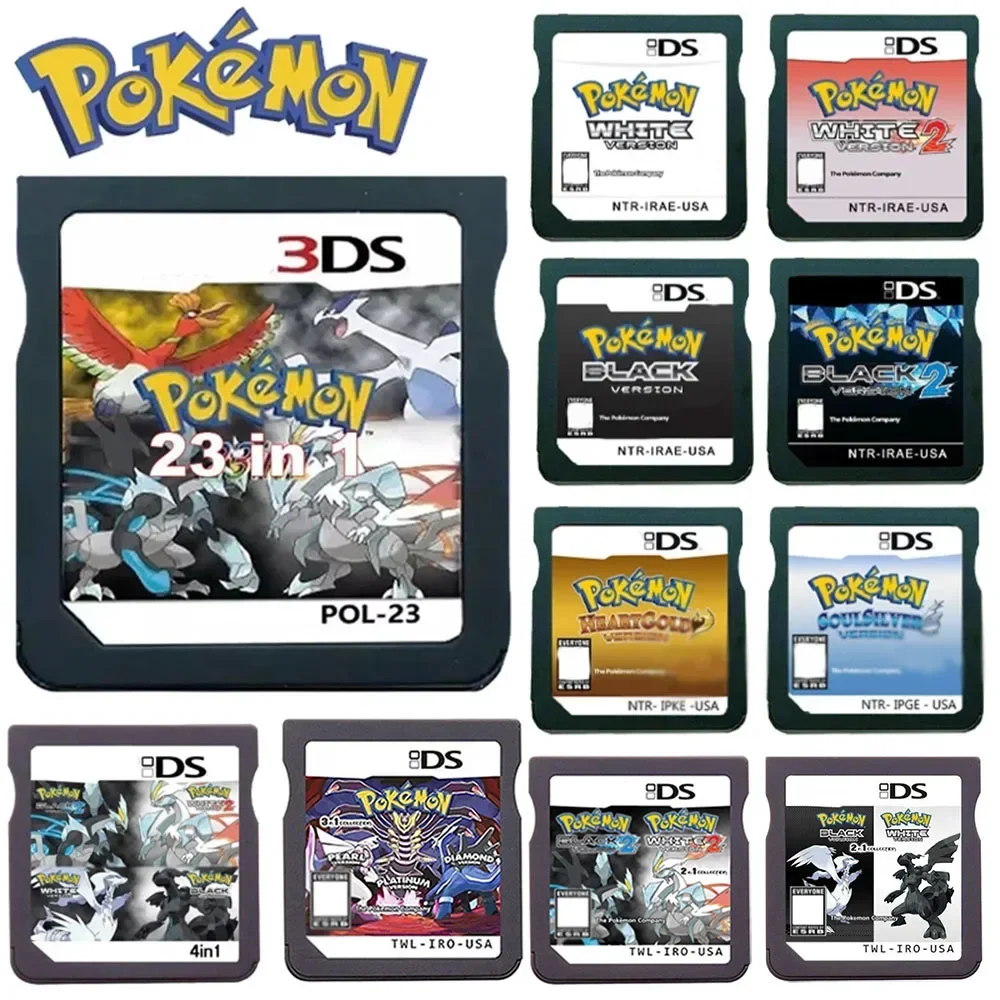 

Игра Pokémon-NDS, новая карта памяти серии 23 в 1, для игровой консоли NDS 3DS, английский язык, американская версия (карта R4)