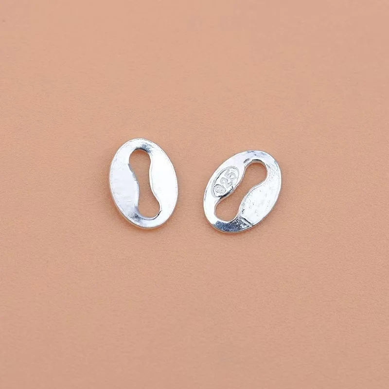 Fashion Jewelry Making Accessory 100P/Lot 925 Silver Plated  Mark 925 Hang Coupon Piece 4*5MM