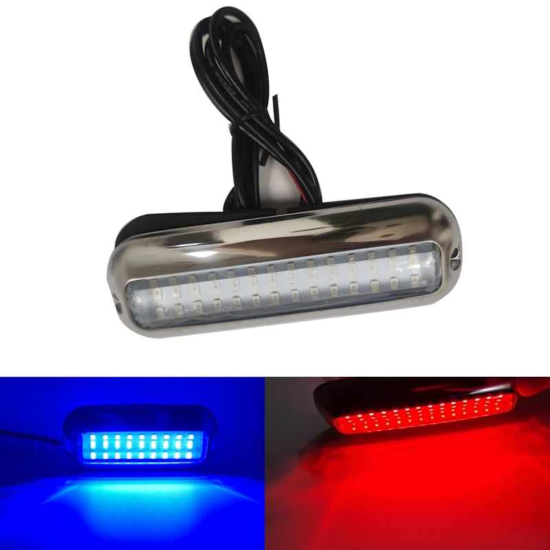 Led Onderwater Licht 10-30V Waterdicht Accentueren Roestvrij Staal Marine Bodem Licht Voor Boot Jacht