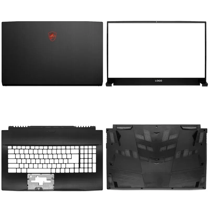 

New Original For MSI GF75 MS-17F5 MS-17F1 Laptop LCD Back Cover Front Bezel Upper Palmrest Bottom Base Case Keyboard Hinges