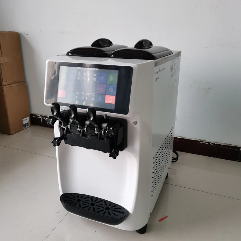 Commercial Ice Cream Cone Machine Automatic Frozen Fruit Ice Cream Maker Soft Ice Cream Machine