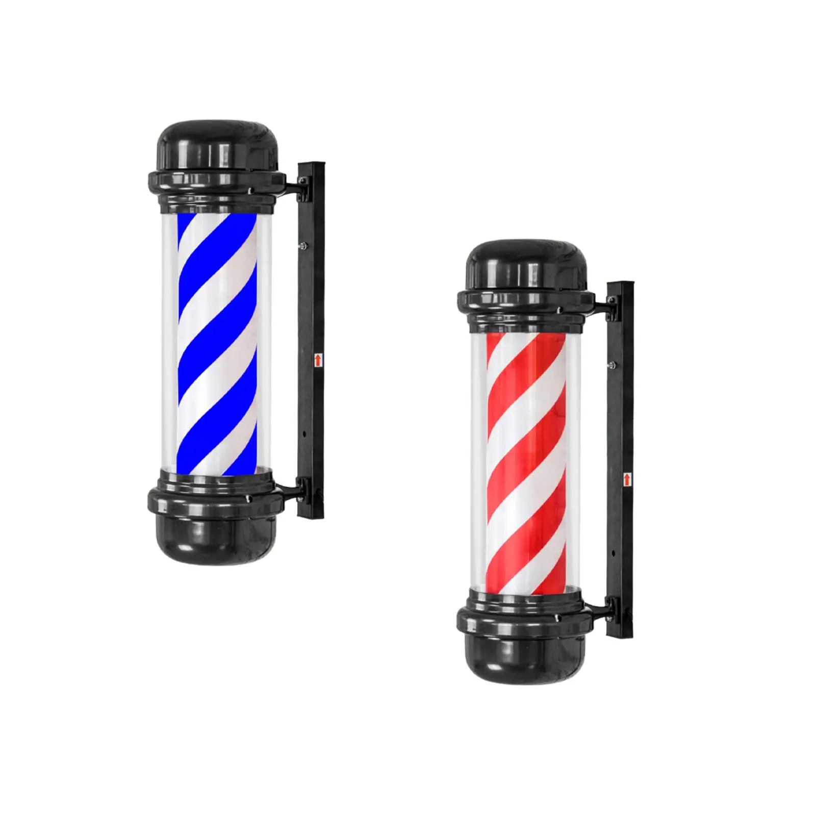 Barber Shop Pole Light Sturdy Salon Rotating Light for Outside Indoor Hair Beauty Salon Barbershop