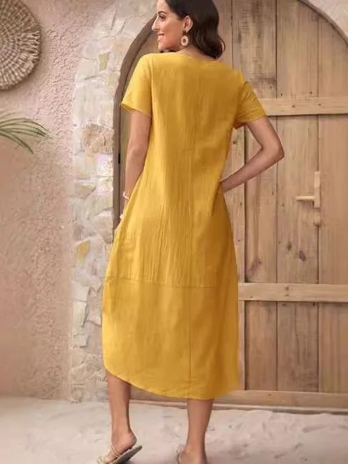 جولة Ne Button ort Sve غير النظامية الدكتور ميدي طول ألياف البوليستر لباس غير رسمي لأداء تاريخ الزفاف الاسمية #4