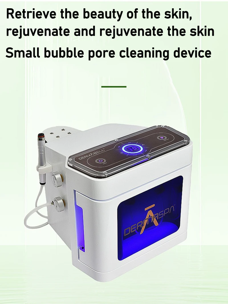 Klein bubbel mee-eterzuiging Ultrafijn bubbelreinigingsinstrument, gebruikt voor het reinigen van gezichtshuid en schoonheidssalons