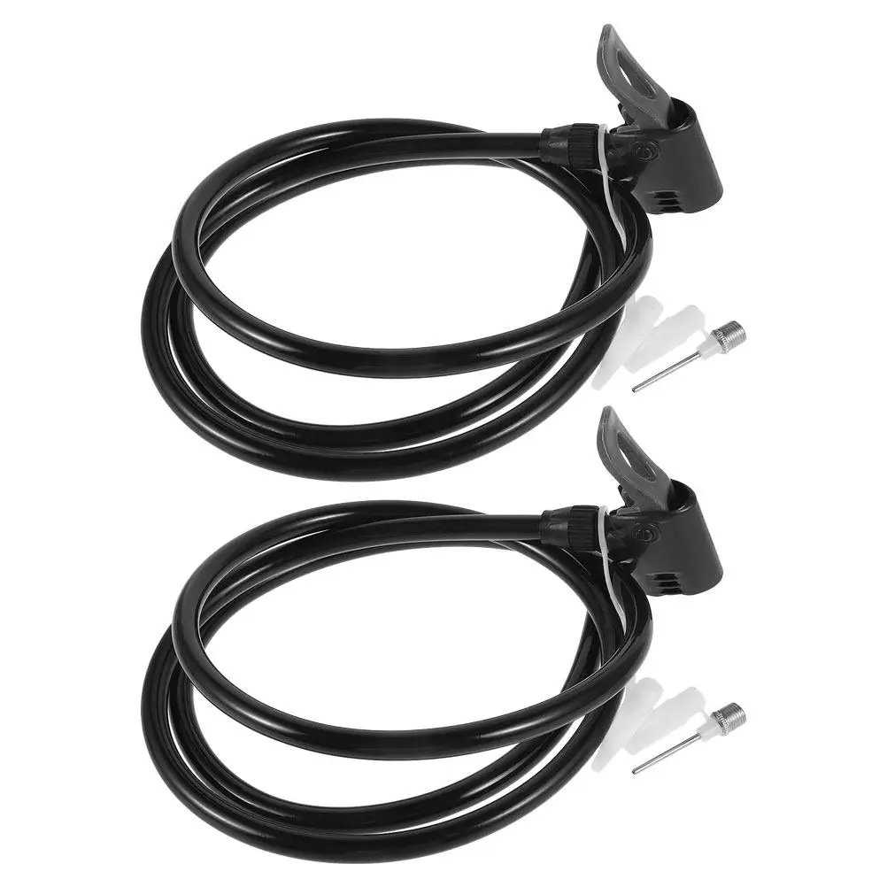 Universal Bike Pump Adapter Hose Set with Valve Adapters for Bicycle Tires – 2pcs