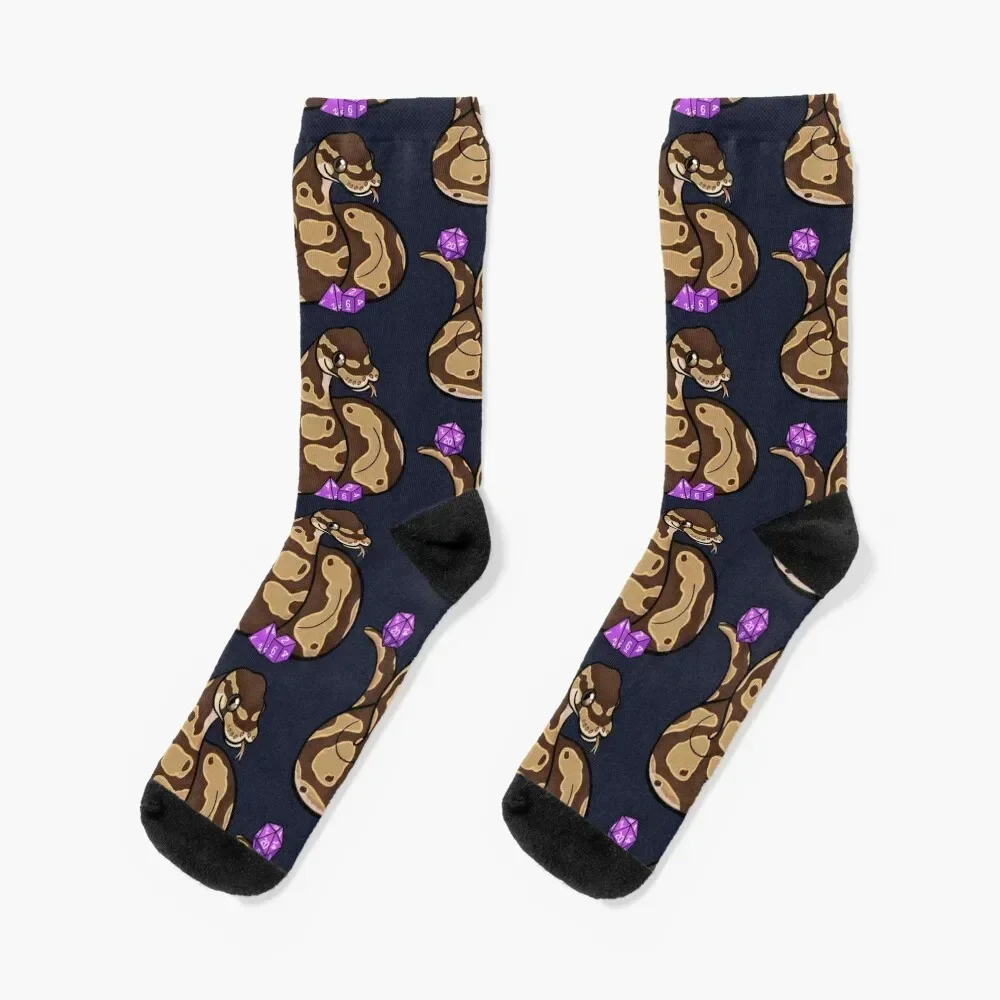 

Ball Royal Python with D20, D4, and D6 Socks gift Crossfit Non-slip heated Socks Ladies Men's