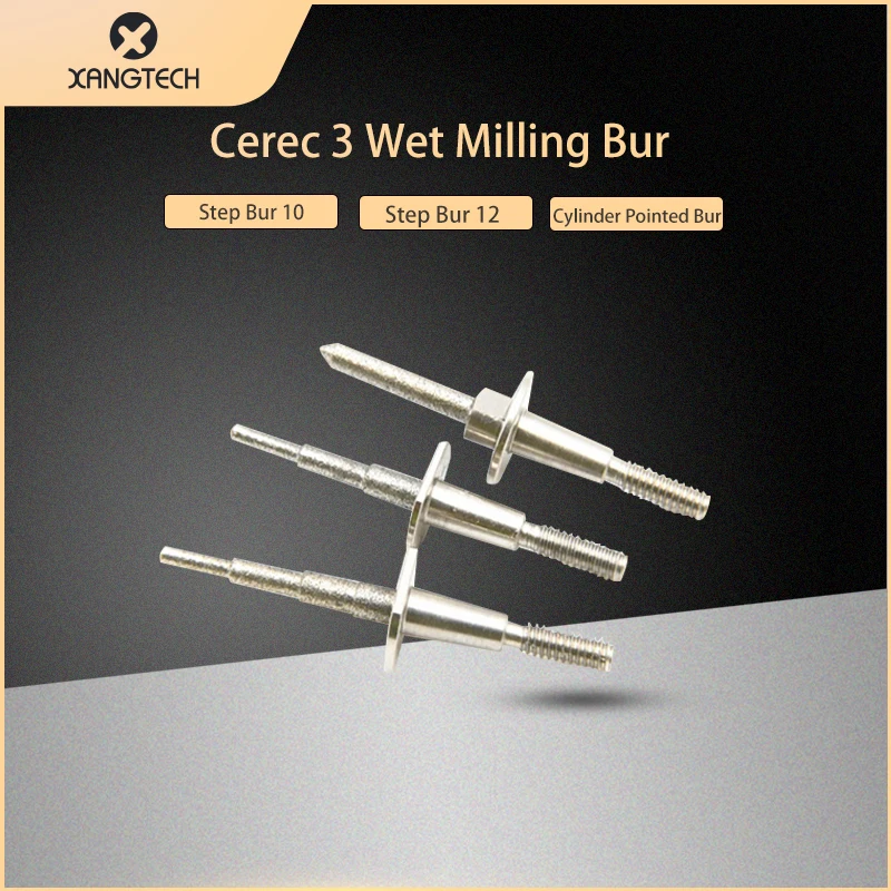 

Cerec 3 Milling Tools Step/Cylinder Pointed Bur Dental Material Cutters For Cad Cam Machine