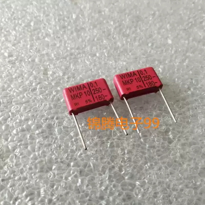 10-100pcs German Weima capacitor WIMA MKP10 250V 0.1UF 250V 104 100nf Pin distance 15mm