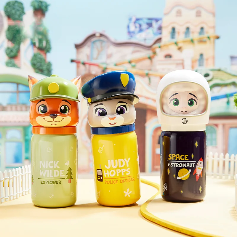 Disney Zootopia Childlike Series Judith Thermos Cup 350ml Capacity Judith Laverne Hopps Insulation Cup Boys and Girls Gift