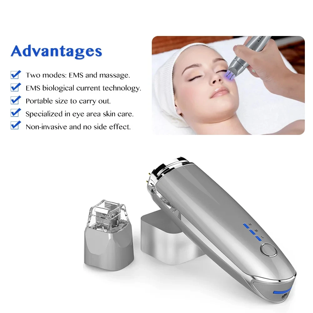 

BB Eye EMS Electric Face Eye Massager Remove Dark Circles Lifting Tightening Device Skin Lift Anti Age Wrinkle Skin Care Tools