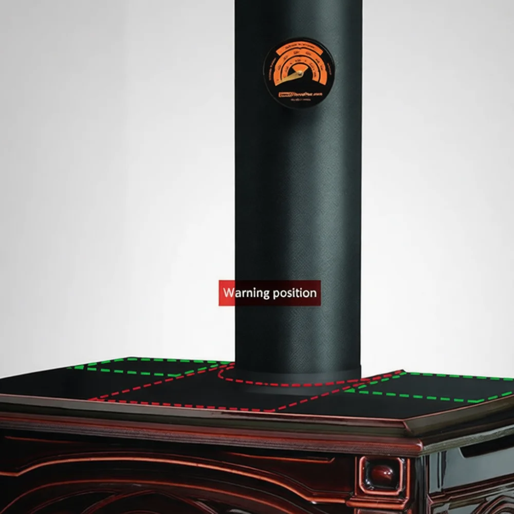 Silent Stove Fan Heat Powered Fireplace Blower Eco Friendly Thermal Log Burner Fan For Optimal Room Heat Distribution