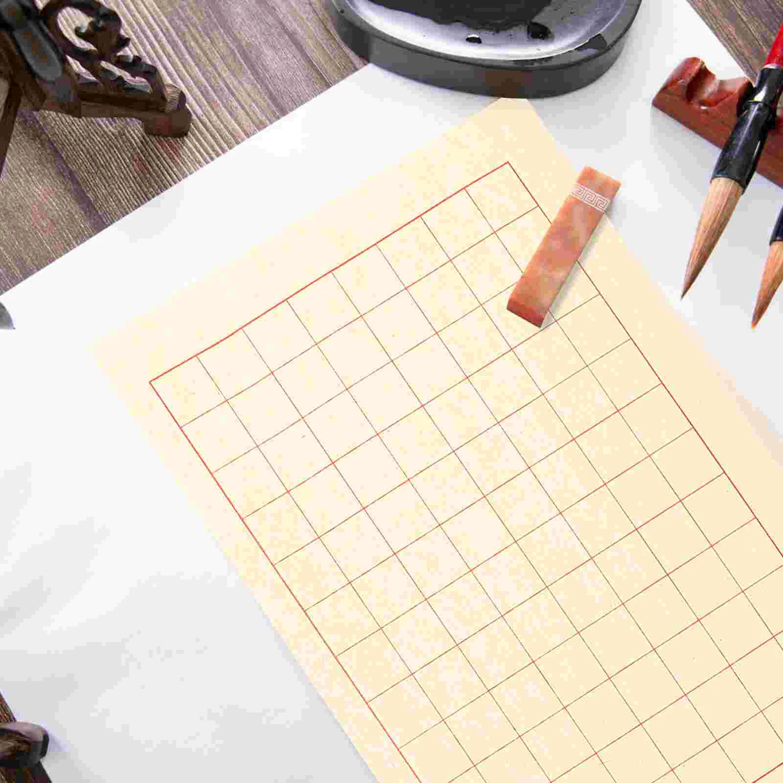 40 Sheets Thickened Rice Paper Letter Calligraphy Chinese for Beginners Xuan Practical Student Writing