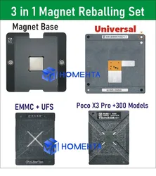 SM8250/8150 TinPlanter/Positioning Plate Poco X3 Pro F4 GT F3 SDM8150 CPU BGA Stencil,EMMC UFS153 BGA162/169/186 BGA221/254