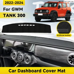 Dashboard Cover Mat Protective Pad For GWM TANK 300 2022 2023 2024 Car Accessories Dash Board Sunshade Anti-UV Carpet Dashmat