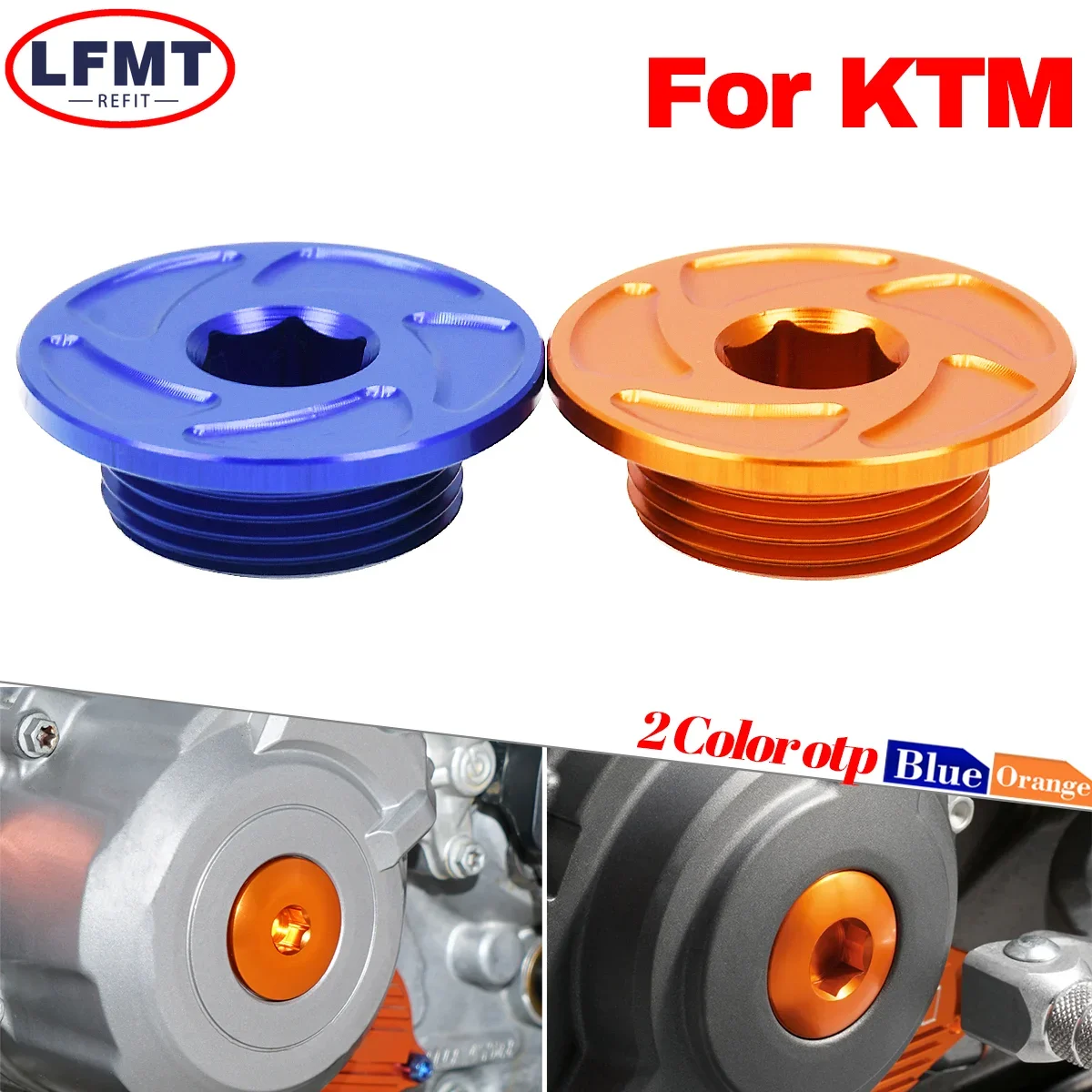 Motorcycle Engine Crankcase Cover Straight Screw For KTM 250 350 450 EXCF XCFW XCF SXF 690 Duke SMC Adventure FREERIDE Cap Plug