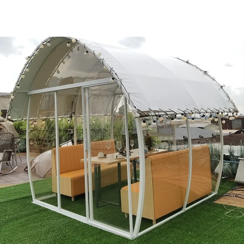 Outdoor Afternoon Tea Restaurant Glass Room Spherical Transparent Bubble House