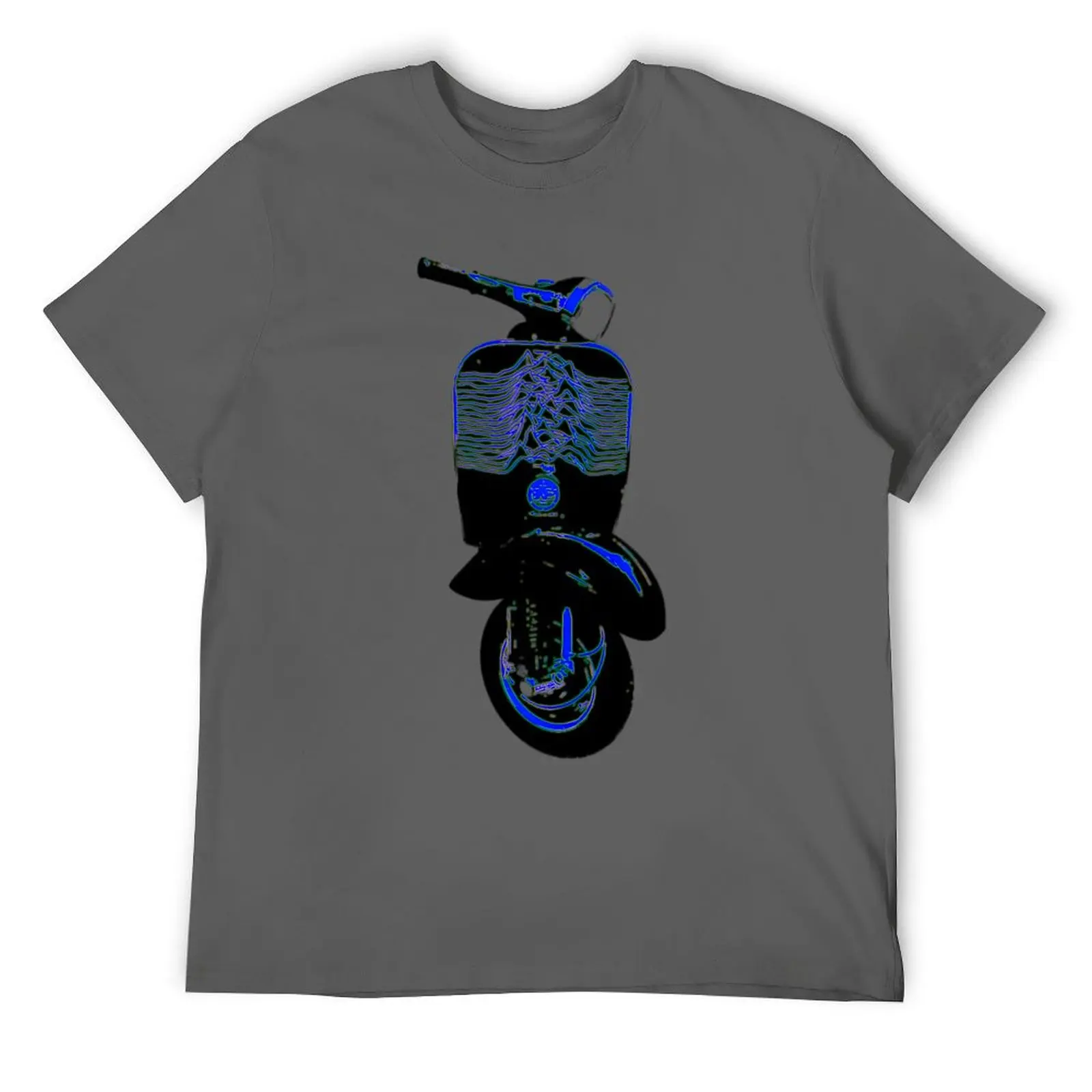 Joy Division Unknown Pleasures 1960s Motor scooter T-Shirt valentines clothes blue archive mens t shirts casual stylish