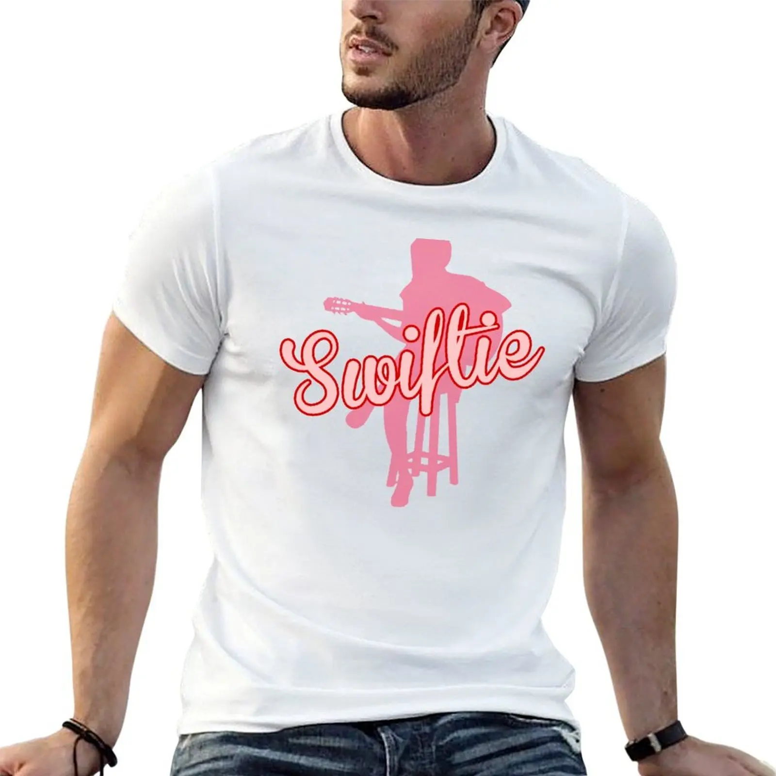 

swiftie, with female rocker icon T-Shirt cotton t shirts high quality cotton t shirt pack anime t shirts for man T-Shirt