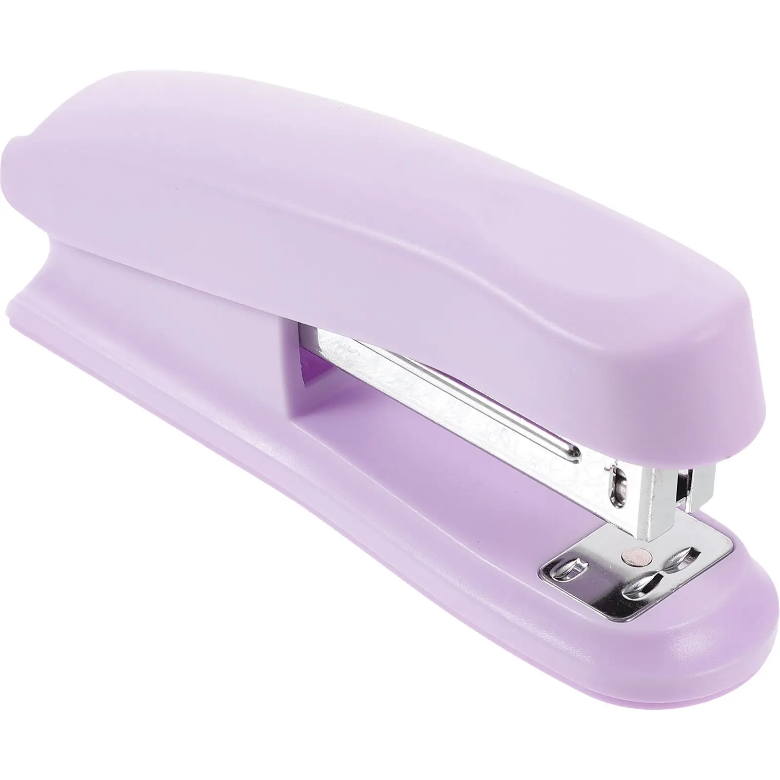Portable Desk Stapler Pink Office Supplies Essentials Compact Metal Hand Easy Long Term Quality Classroom Desk