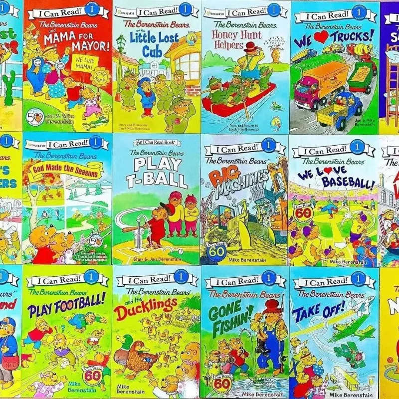 34 PCS/Set The Berenstain Bears English Picture Book Children Baby Famous Story Tales Eary Education Age 3-8 Years