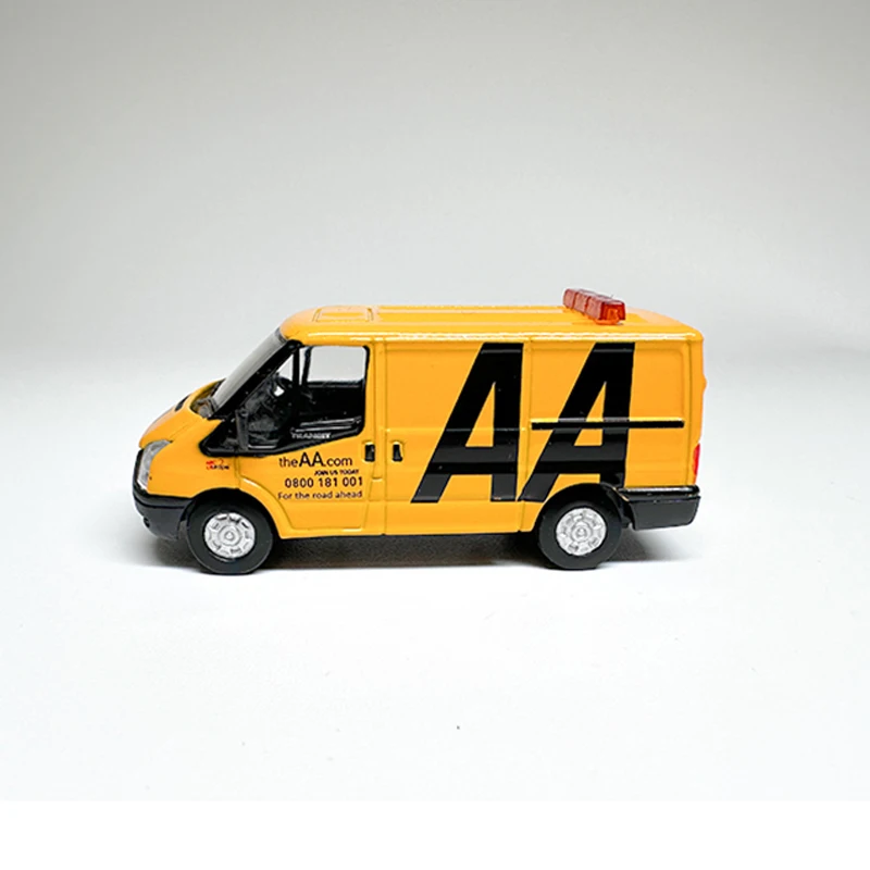 1:76 Scale Diecast Alloy Ford Transit MK5 AA Van Transport Vehicle Toys Cars Model Classics Adult Souvenir Gifts Static Display