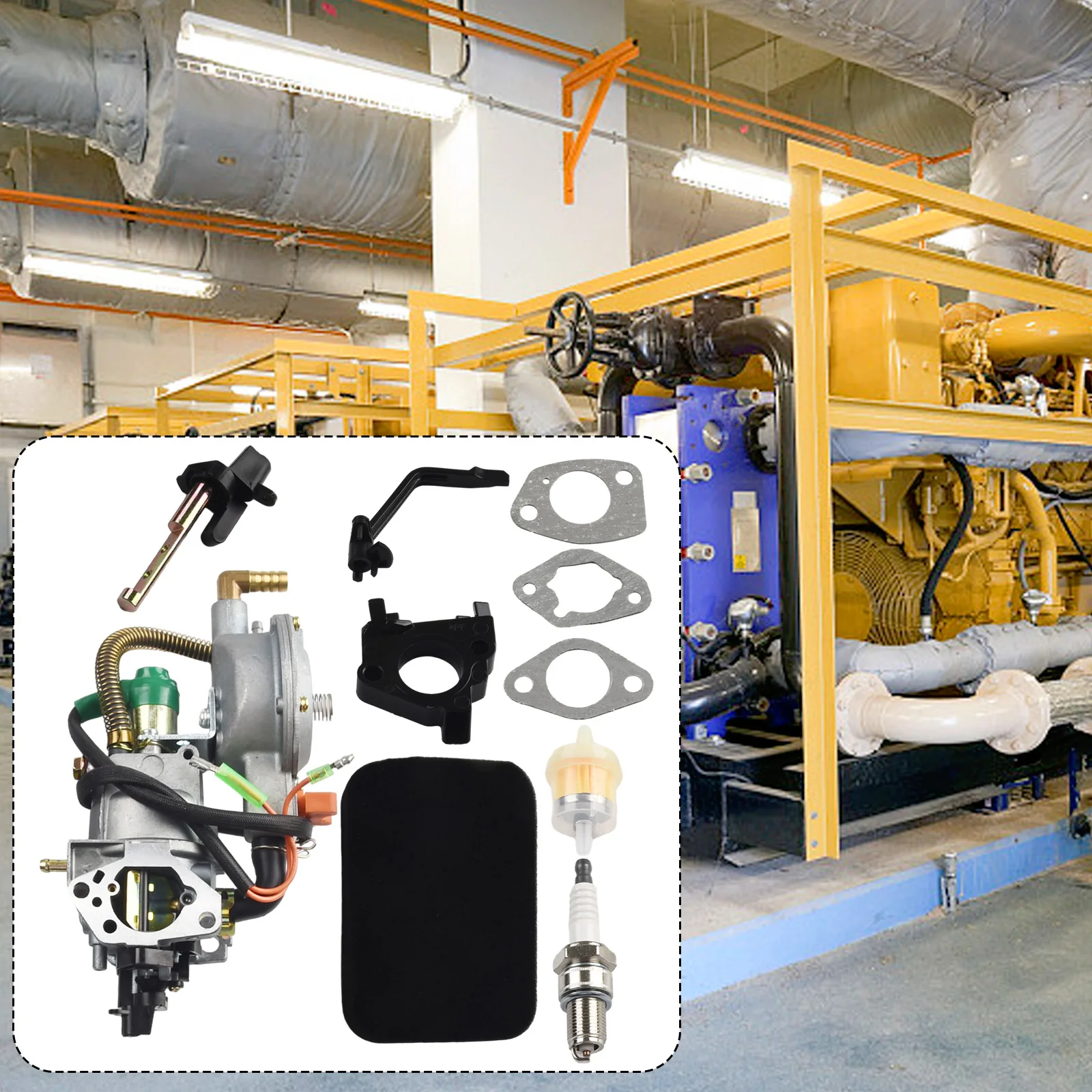 

Kit Carburetor Air Filter For Engine Alternator For Honda GX390 188F For Motor Fuel Filter Generator Insulator