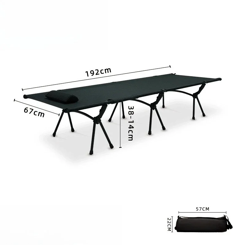 

Ultra-lightweight outdoor ground bed camping, portable aluminum alloy single folding bed
