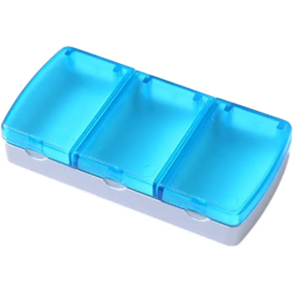 

Lightweight Compact Portable Pill Box Plastic Medicine Organizer for Travel Business Trip 3 Times A Day Vitamin Dispenser Small