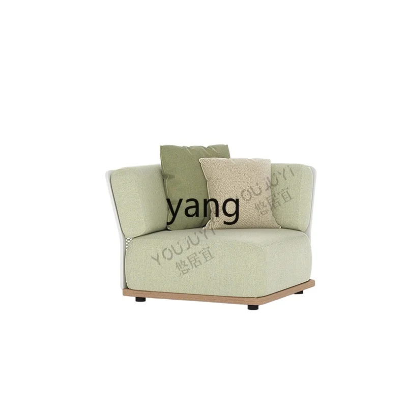 

LMM outdoor sofa aluminum alloy courtyard garden anti-corrosion wood outdoor leisure waterproof and sun protection