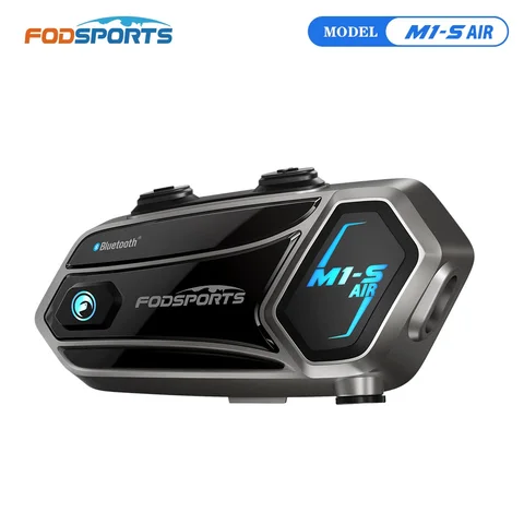 Fodsports M1-S AIR Мотогарнитура,Мотоциклетный Bluetooth шлем гарнитура,FM радио, 3 звуковых эффекта, обмен музыкой.