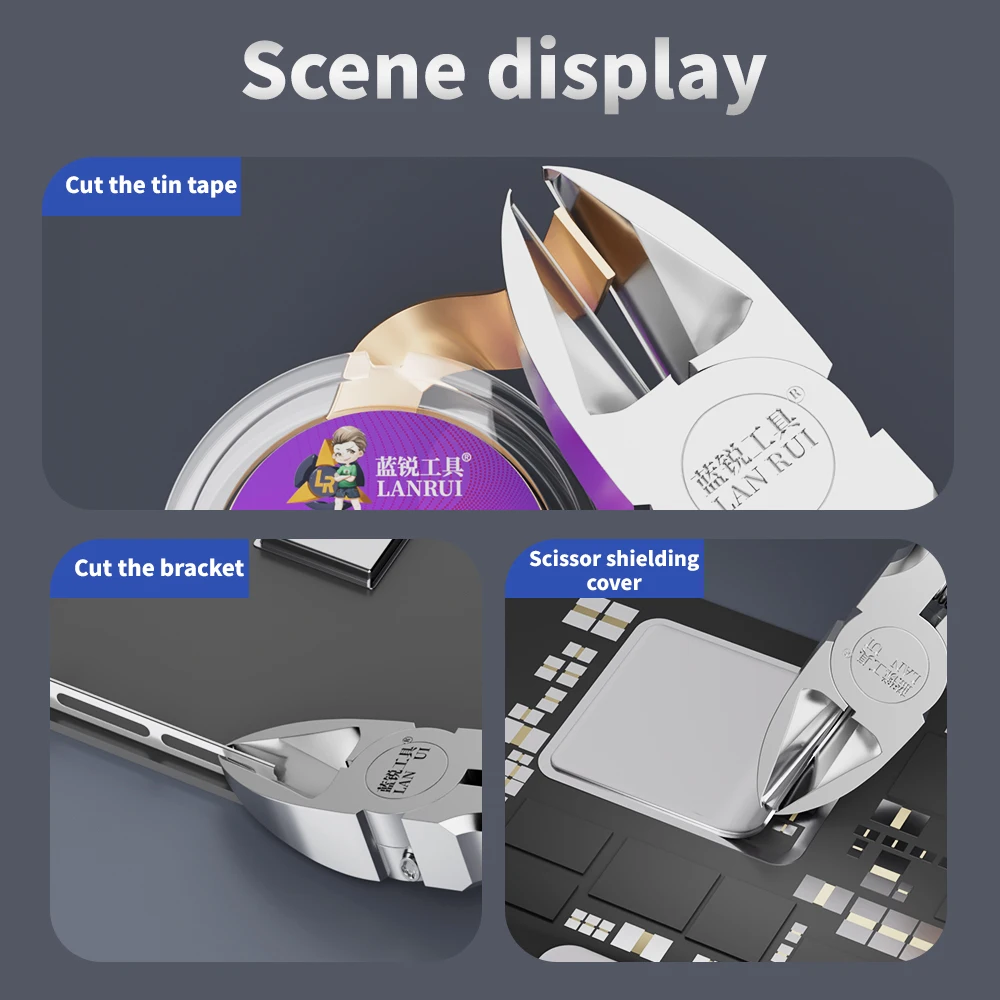 LANRUI KS-23 Diagonal Pliers High Hardness and Precision Electrical Wire Cable Cutter Nipper Phone Repair Cable Cutter Hand Tool