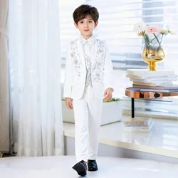 Children's Host Piano Performance Suit Wedding Birthday Formal Party Blazer Boys Costume Set A4239