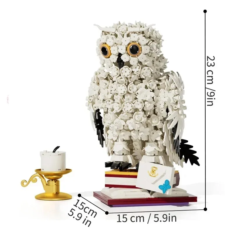 ชุดตัวต่อรูปนกฮูกใหม่ 1239 ชิ้น - ของขวัญคริสต์มาส วันวาเลนไทน์ วันเกิด - ตัวต่อรูปนกฮูกสร้างสรรค์ - ของตกแต่งโต๊ะทำงาน