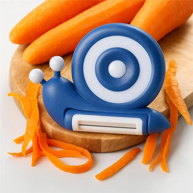 PORK-Snail Potato Peeler Portable Vegetable Peeler With Non-Slip Handle And Protective Cover