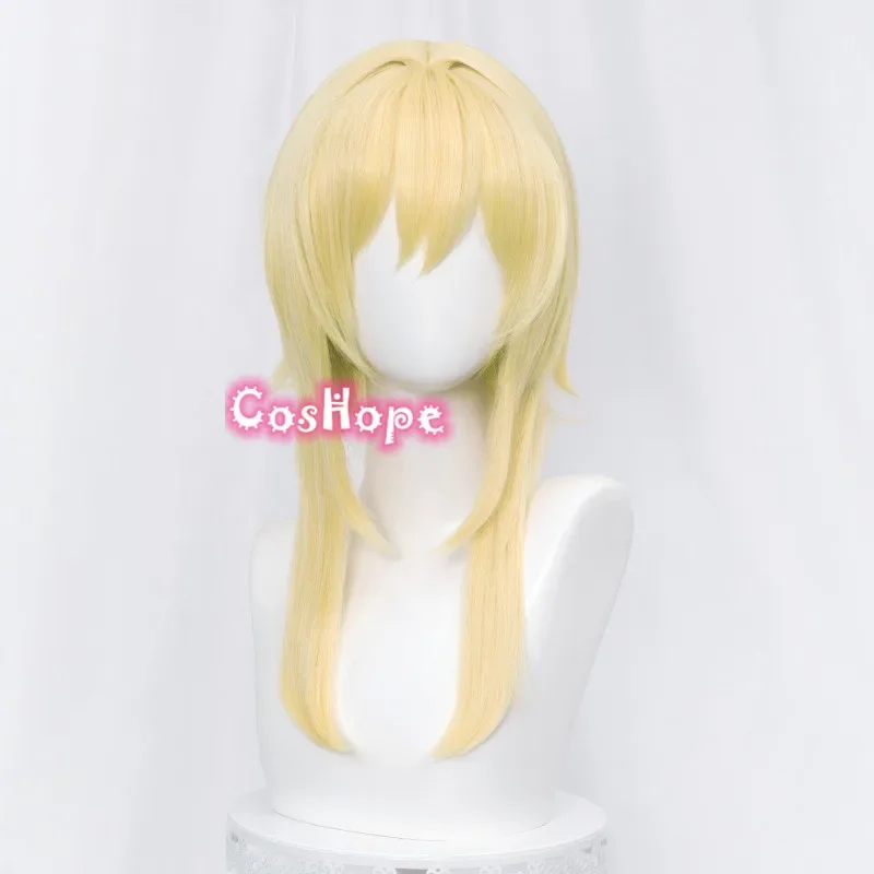 Traveler Cosplay Aether Lumine Blonde Perücke Cosplay Anime Cosplay Perücken Hitzebeständige Synthetische Perücken Halloween