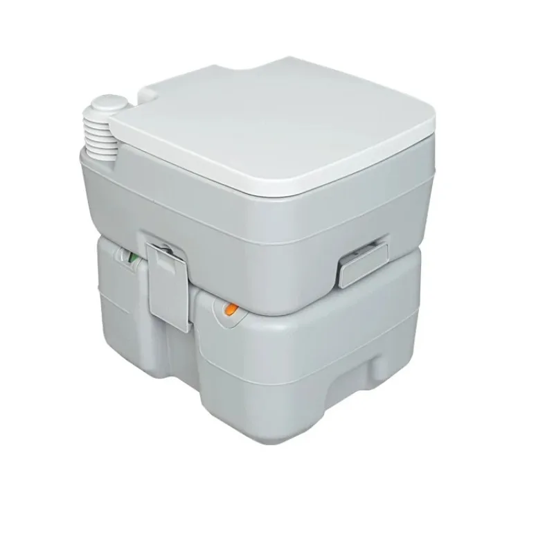 Water Flush Sealed Portable Car Outdoor Mobile Toilet Leak-Proof Travel Commode for RV Camper Yacht Road Trip