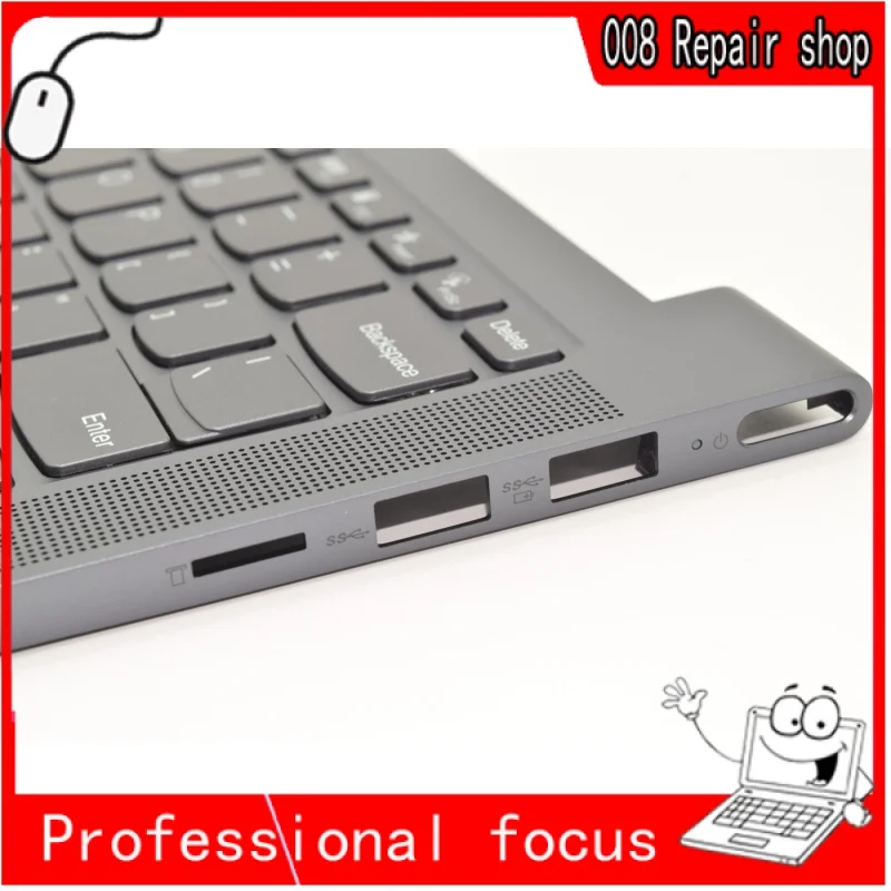 Original New 5CB0Z32102 5CB0Z32117 GY For Lenovo Yoga Slim 7-14ARE05 Laptop Upper Case Us Keyboard Bezel Palmrest C Cover 82A2