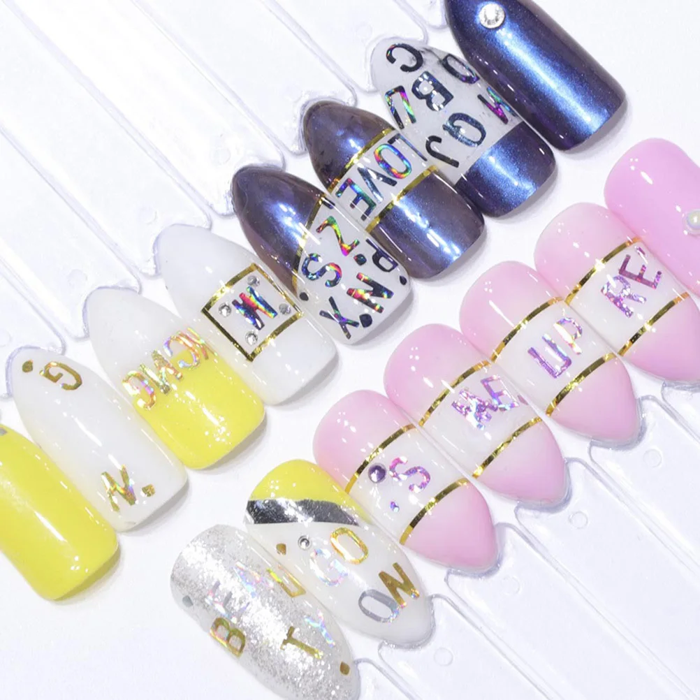 

1Set Letter Nail Stickers Creative Nail Art Decals DIY Manicure Decorations for Christmas Party Holiday Manicure Decals