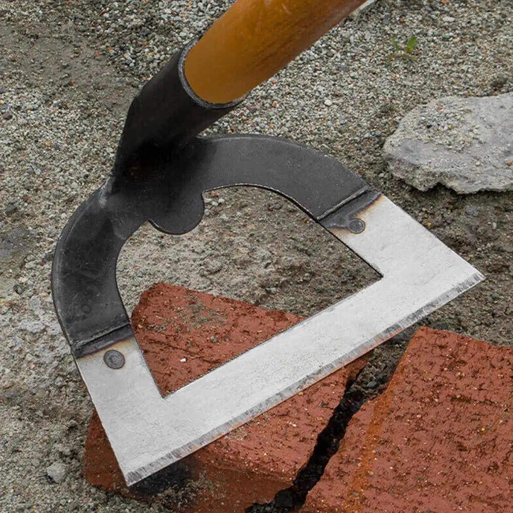 Hollow Hoe  Thickened Steel Hoe Weeding Tool  Agricultural Long Handle Hoe  Large Eye Hoe Gardening Tools