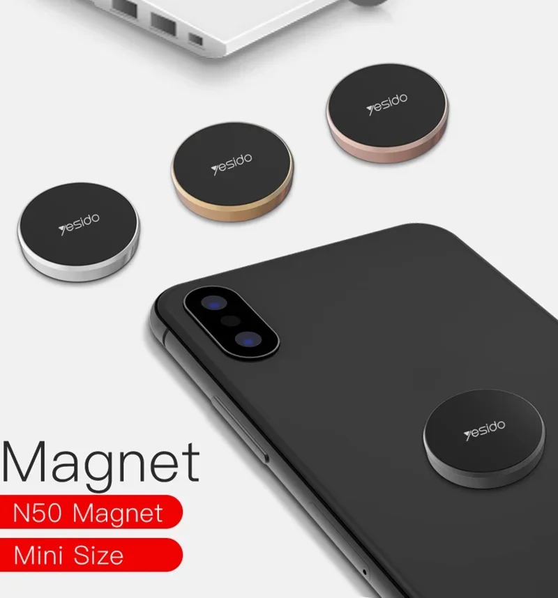 Yesido معدن صغير سيارة حامل هاتف مغناطيسي وحدة التحكم المركزية سيارة الملاحة لاصق حامل سوبر الحاملة حامل جديد 2025