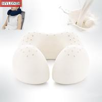 U Shape Travel Pillow New Natural Latex Support Neck Relief Pain Orthopedic Pillow Massage Cervical Cushion Car Nap Cushion