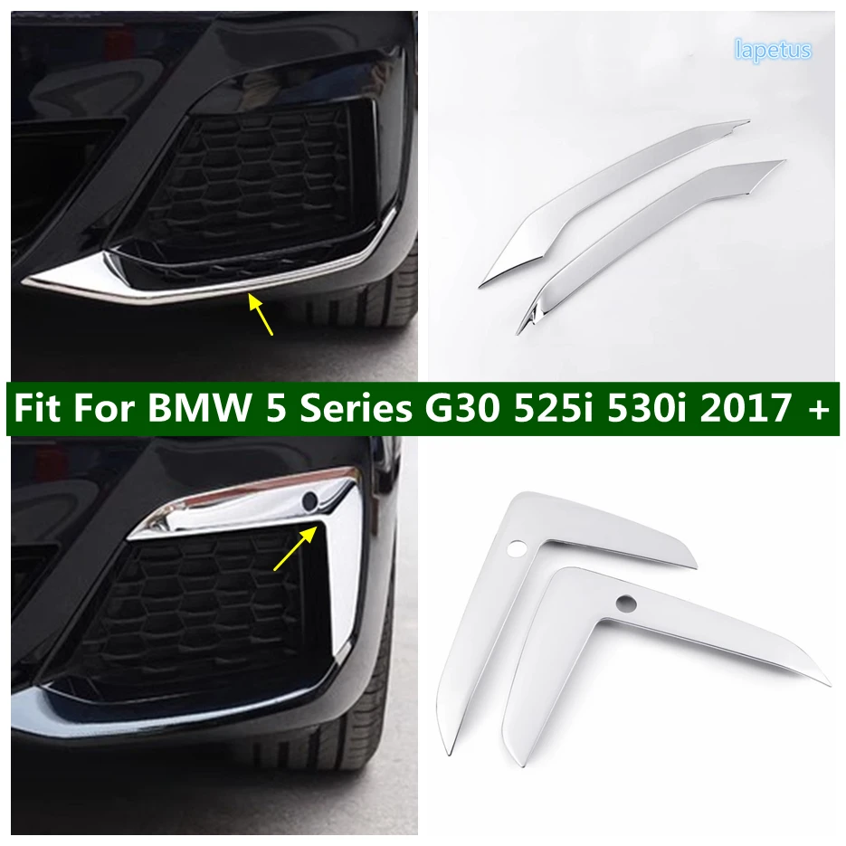 

Front Head Under Light Lamp Eyelid Eyebrow Decoral Frame Cover Trim For BMW 5 Series G30 525i 530i 2017 - 2023 Car Accessories