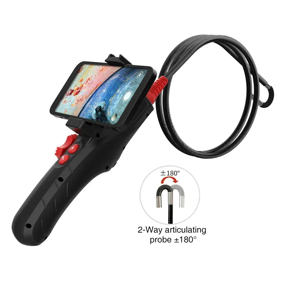 جديد UW18 أندرويد ios 1080P توضيح Borescope المنظار كاميرا فحص الفيديو 8.5 مللي متر ، 6.0 مللي متر عدسة كابل ناعم كاميرا مزدوجة