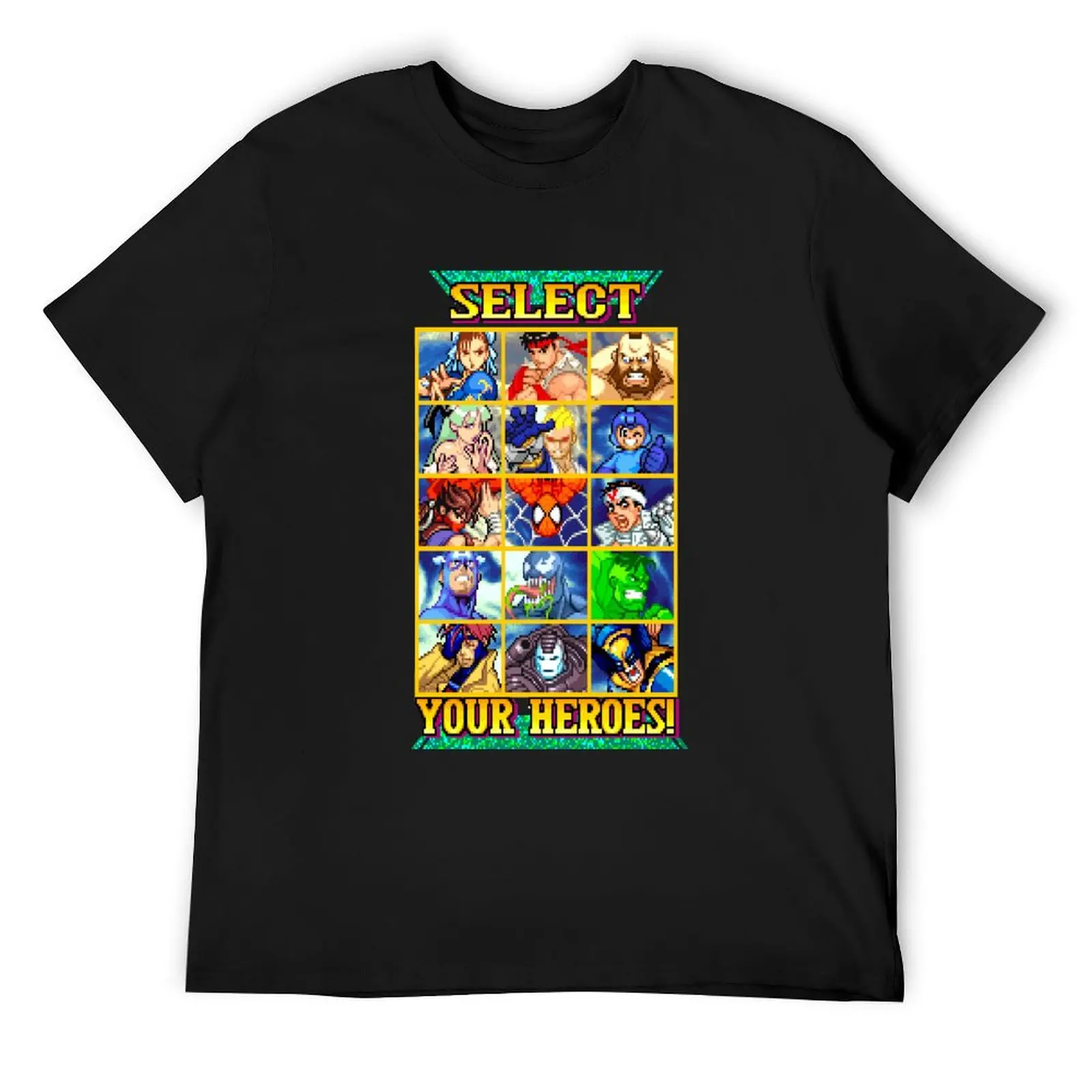 

Select Your Heroes Classic T-Shirt cotton graphic tees summer tops shirts men graphic