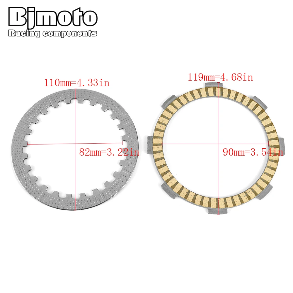 Clutch Friction Plates For Honda CM125 CT125A CT125 TL125 NX125 XL125 XL125S XLR125 XR125L CD185 XL185 XL200R ATC200 CD200