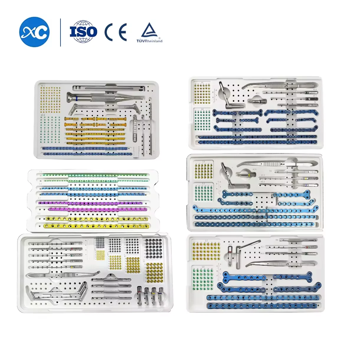 Good Price New Arrival High Tech Advanced Locking Plate System Veterinary Bone Fracture Fixation Instrument Set