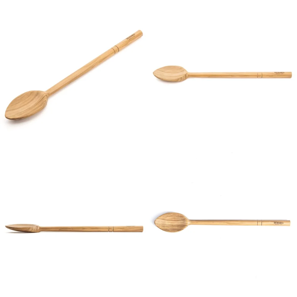 

Handmade Olive Wood Cooking Spoon 12 Inch Natural Wooden Chef Kitchen Utensil Eco Friendly Salad Serving Spoon for Home Use
